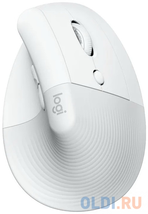 Мышь Logitech Lift, оптическая, беспроводная, USB, белый и серый [910-006475]